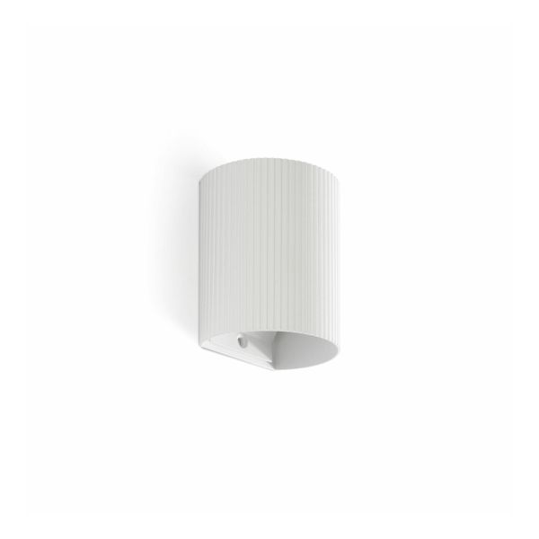 Настінний світильник Faro 40526 Sole Round White Striped Wall Light 1xgu10