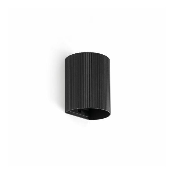 Настінний світильник Faro 40527 Sole Round Black Striped Wall Light 1xgu10