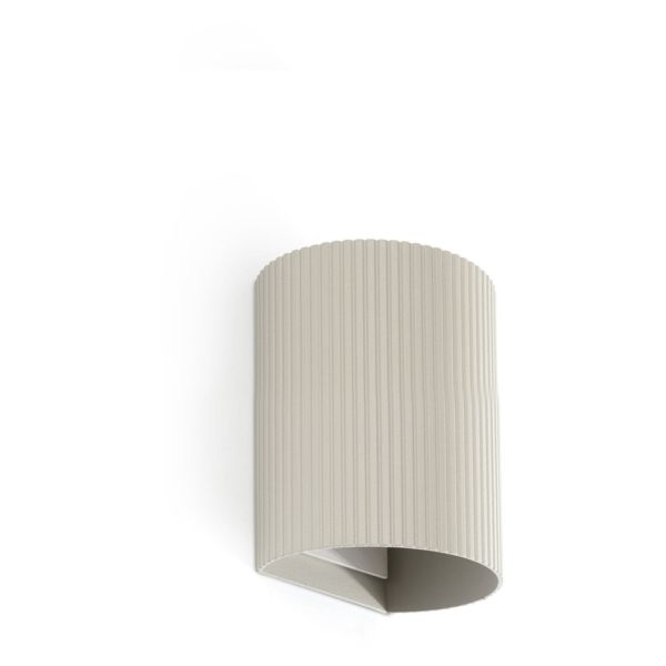 Настінний світильник Faro 40528 Sole Round Grey Striped Wall Light 1xgu10