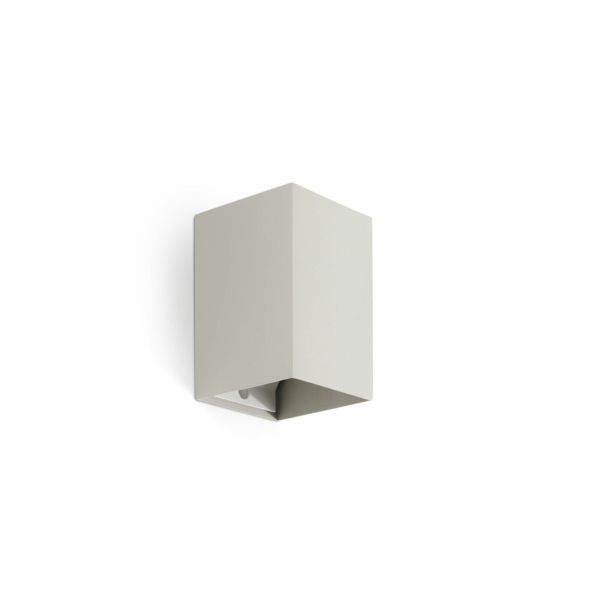 Lampa ścienna Faro 40532 Lune Smooth Grey Square Wall Light 1xgu10