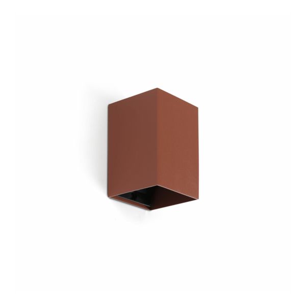 Lampa ścienna Faro 40533 Lune Smooth Terracotta Square Wall Light 1xgu10