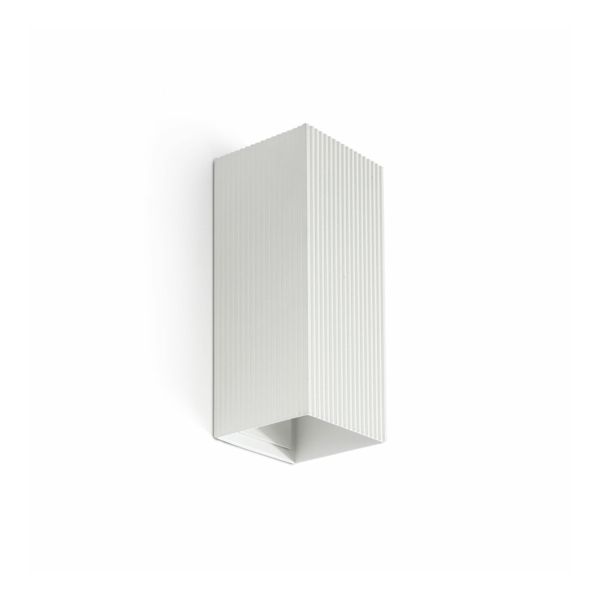 Lampa ścienna Faro 40565 Lune Squared White Striped Wall Light 2xgu10