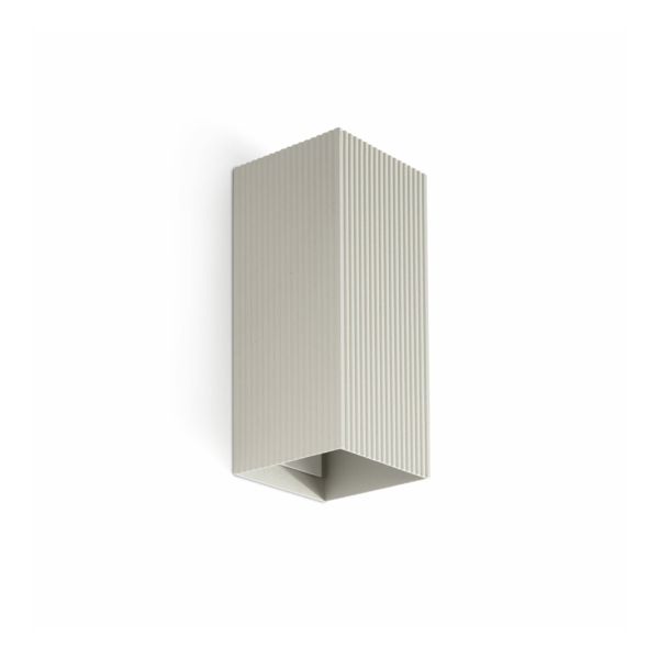 Lampa ścienna Faro 40567 Lune Squared Grey Striped Wall Light 2xgu10