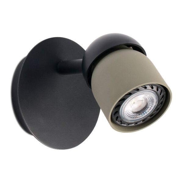 Spot Faro 40662 Coco Black/green wall lamp 1L