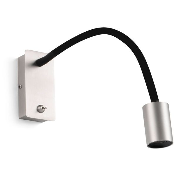 Kinkiet Faro 41026 LESER Satin nickel wall lamp reader