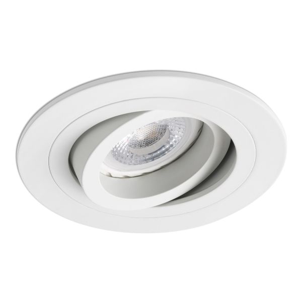 Точковий світильник Faro 43398 Radon R White recessed lamp