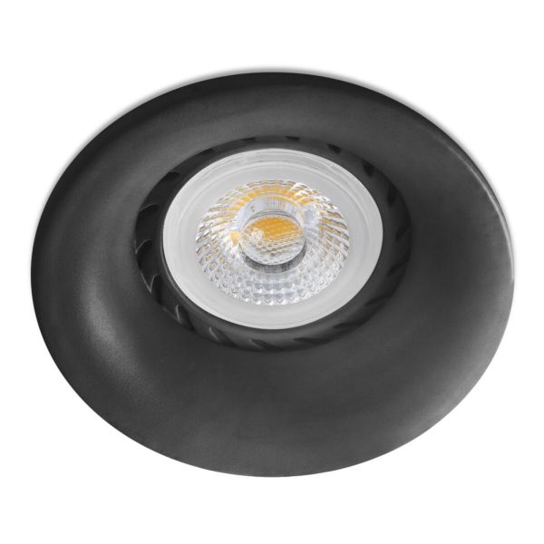 Точковий світильник Faro 43409 Neon R Black recessed lamp