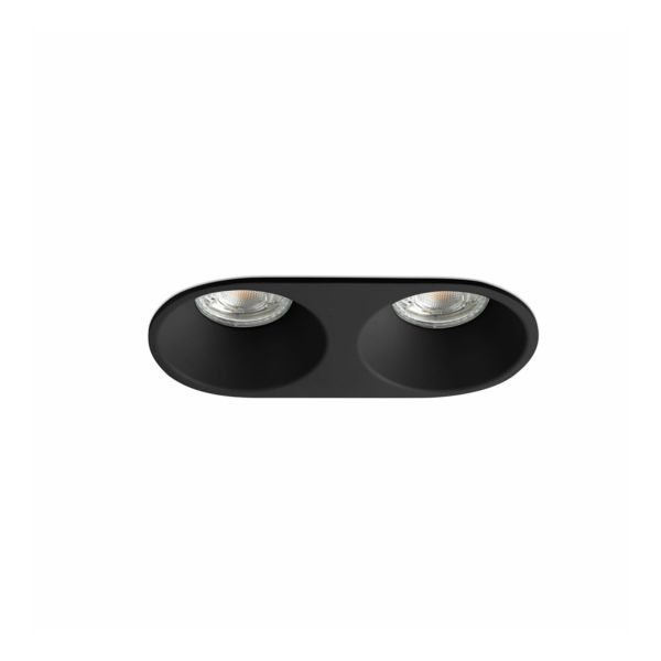 Точковий світильник Faro 43421 Gas Black Recessed Lamp  2l Gu10/mr16