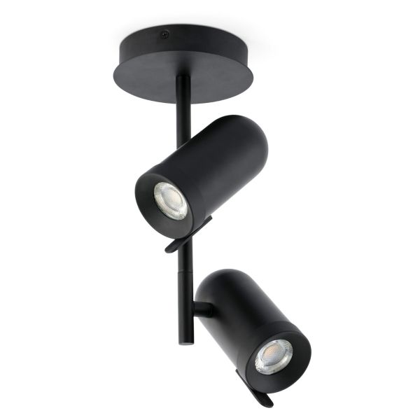 Spot Faro 43533 ORLEANS 2L Black ceiling lamp