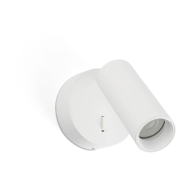 Spot Faro 43822 Stan White Wall Light With 1xGU10 MR11 Switch