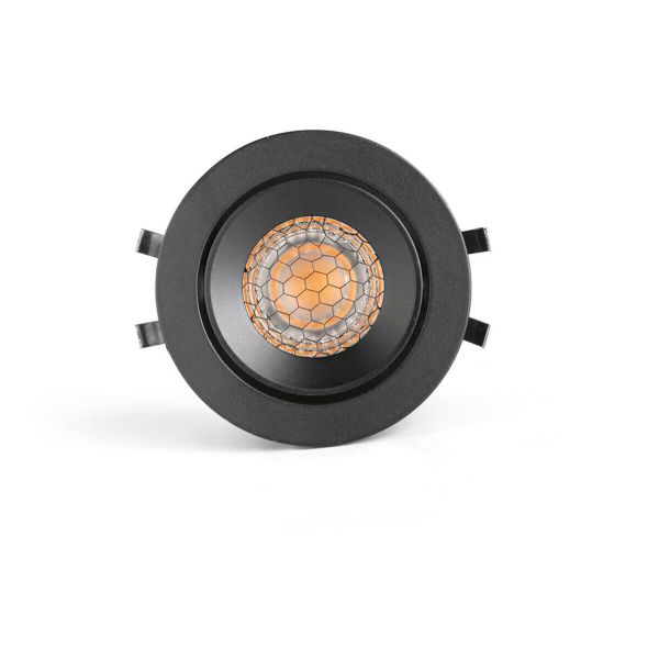 Точковий світильник Faro 43904 Kivi Recessed Adjustable Black 7W 2700K 36° IP4