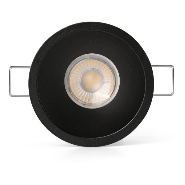 Oprawa punktówa Faro 44101 Flac IP20 Recessed Black GU10 MR11