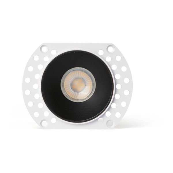 Oprawa punktówa Faro 44107 Flac Trimless IP44 Recessed Black GU10 MR11
