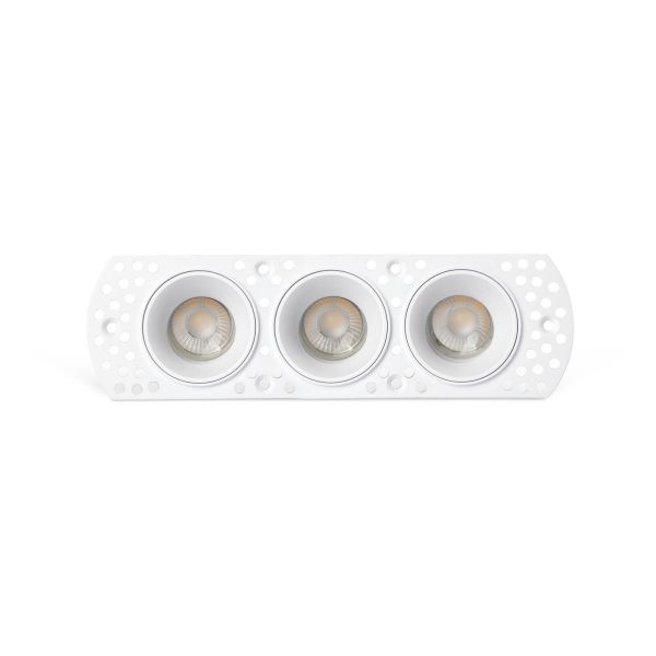 Точковий світильник Faro 44114 Flic 3L Trim.ori. Adjustable Recessed White GU10 MR11