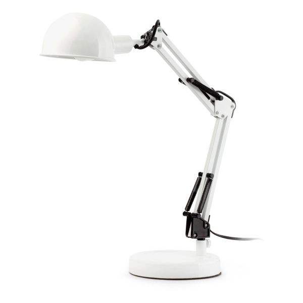 Lampa stołowa Faro 51908 BAOBAB White office reading lamp