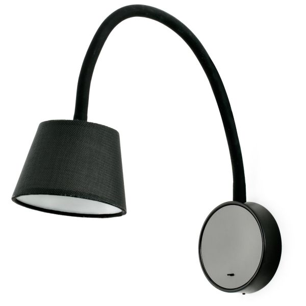 Kinkiet Faro 62100 BLOME Black wall lamp