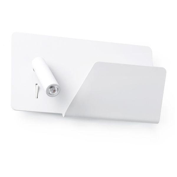 Spot Faro 62122 SUAU USB White wall lamp with right reader
