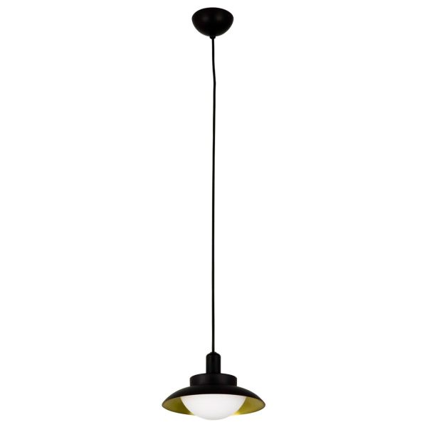 Підвісний світильник Faro 62138 SIDE 200 Black and gold pendant lamp G9