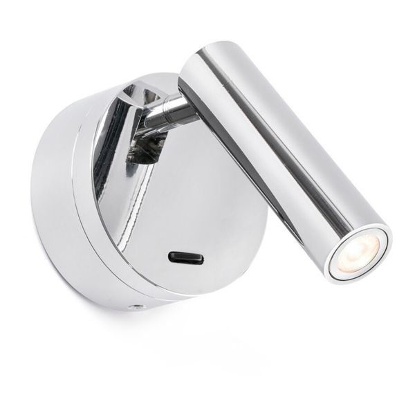 Spot Faro 62710 Boc Chrome wall lamp reader