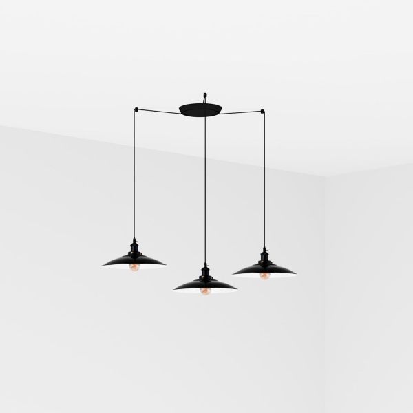 Żyrandol Faro 62804-3L LANG 3L Black pendant lamp