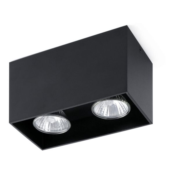 Точковий світильник Faro 63273 TECTO 2L Black ceiling lamp GU10