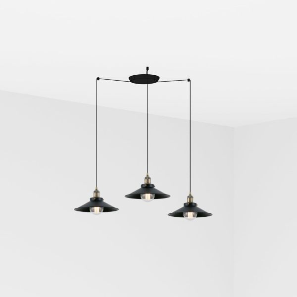 Люстра Faro 64133-3L MARLIN 3L Black pendant lamp