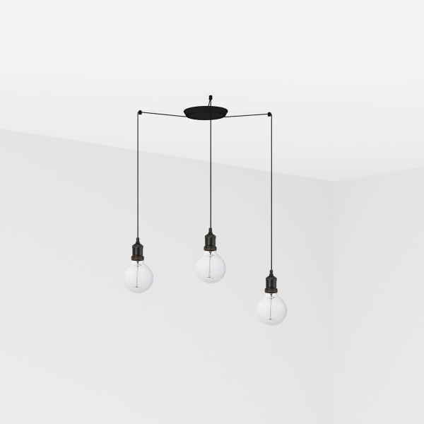 Люстра Faro 64135-3L ART 3L Black pendant lamp