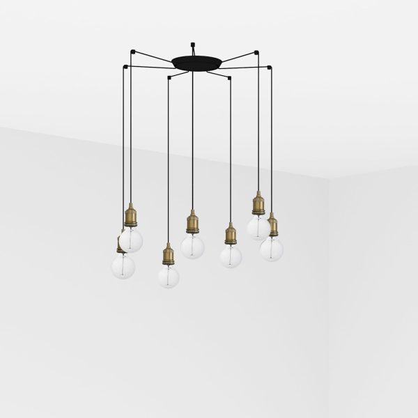 Люстра Faro 64137-7L ART 7L Old gold pendant lamp