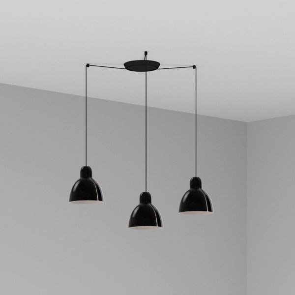 Żyrandol Faro 64255-112-3L Venice 3L Black pendant lamp