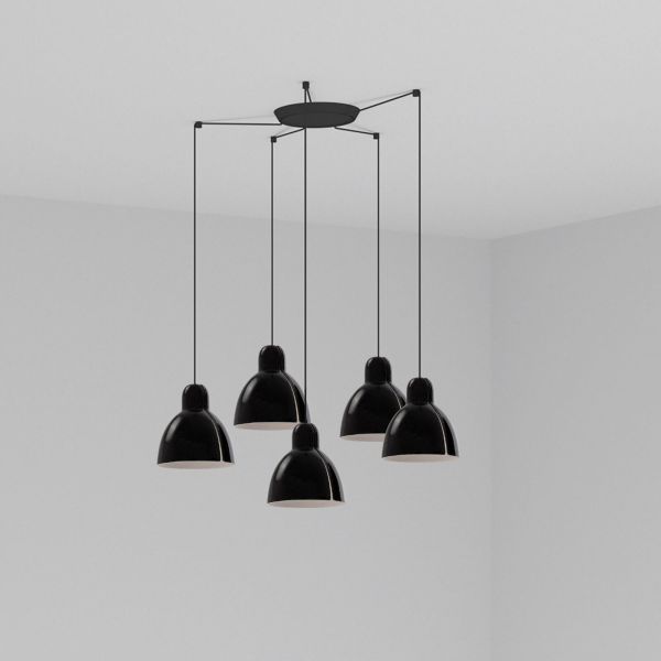 Люстра Faro 64255-112-5L Venice 5L Black pendant lamp