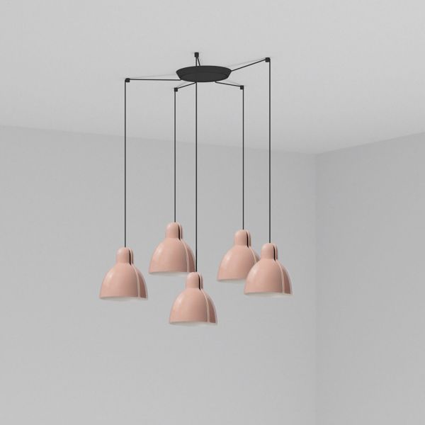 Żyrandol Faro 64255-113-5L Venice 5L Pink pendant lamp