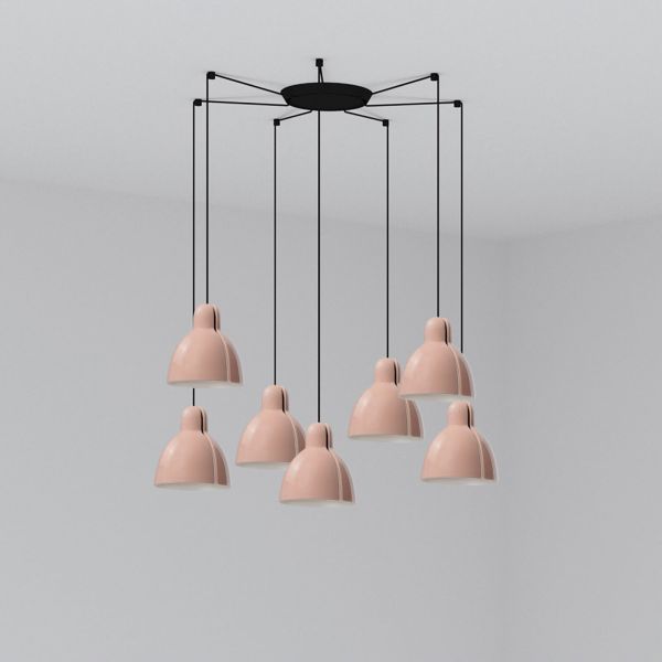 Żyrandol Faro 64255-113-7L Venice 7L Pink pendant lamp