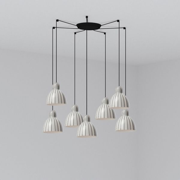 Żyrandol Faro 64255-114-7L Venice 7L Stripes pendant lamp