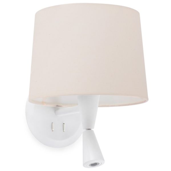 Kinkiet Faro 64308-02 CONGA White/beige wall lamp with reader