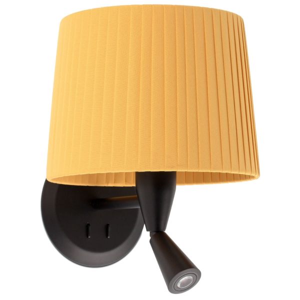Kinkiet Faro 64309-36 SAMBA Black/ribbon yellow wall lamp with reader