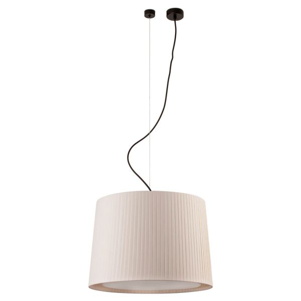 Lampa wisząca Faro 64314-44 SAMBA Black/ribbon beige pendant lamp ø450