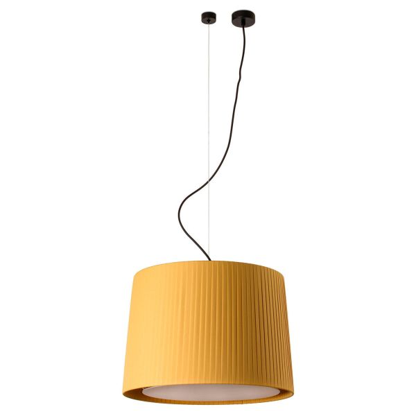 Lampa wisząca Faro 64314-45 SAMBA Black/ribbon yellow pendant lamp ø450