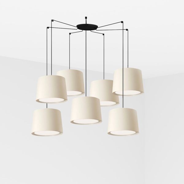 Żyrandol Faro 64314-54-7L CONGA 7L White pendant lamp