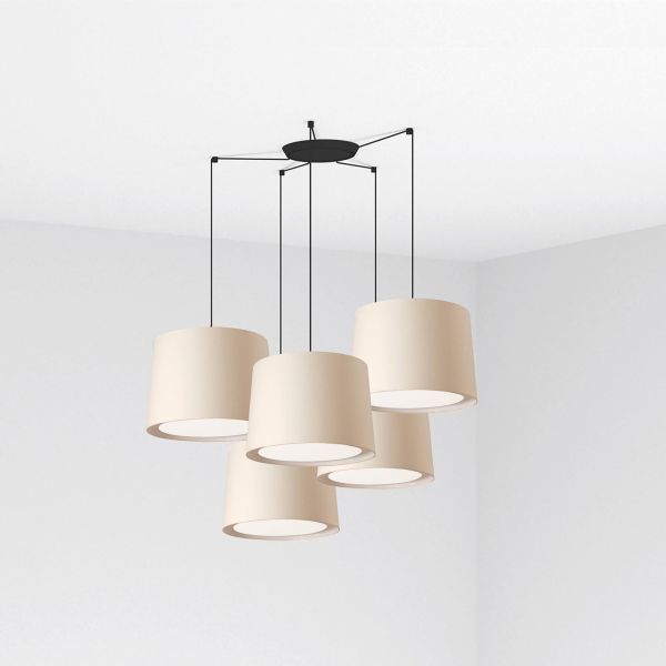 Żyrandol Faro 64314-55-5L CONGA 5L Beige pendant lamp