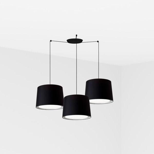 Люстра Faro 64314-56-3L CONGA 3L Black pendant lamp