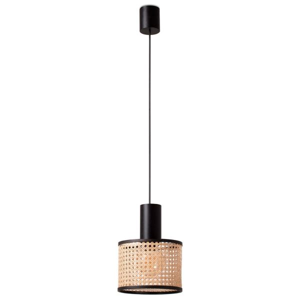 Lampa wisząca Faro 64315-47 MAMBO 210 Black/rattan pendant simple lamp