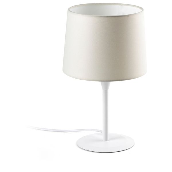 Lampa stołowa Faro 64316-02 CONGA S White/beige table lamp