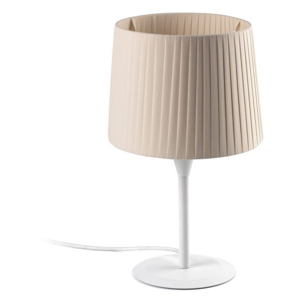 Lampa stołowa Faro 64316-35 SAMBA S White/ribbon beige mini table lamp