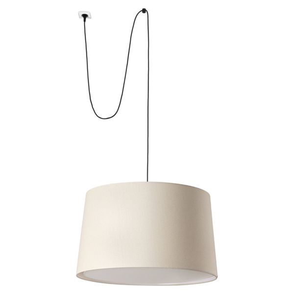 Підвісний світильник Faro 64331-153 Windsor Pendant Lamp W/plug Black Pant.lino 3xE27
