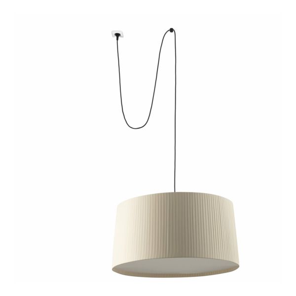 Lampa wisząca Faro 64331-154 Samba 700 Pendant Lamp  Con Clavija Black Shade Bei