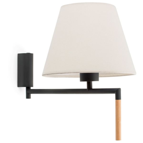 Kinkiet Faro 64400-11 RON Dark grey/beige wall lamp