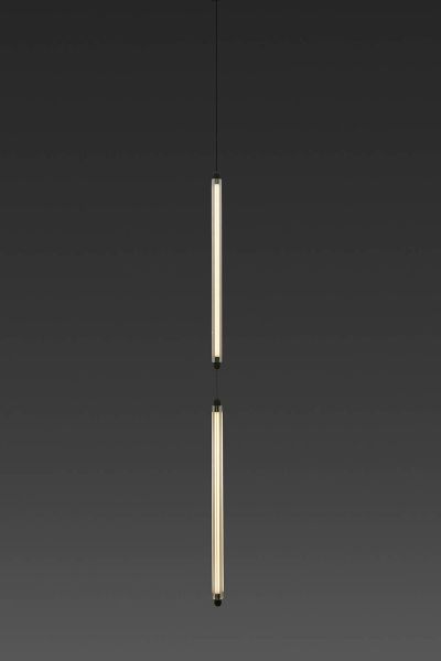 Lampa wisząca Faro 64622-131D Lumina 600 2L Recessed Sm Black Led 24W 2200K Dali