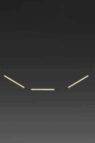 Lampa wisząca Faro 64652-111 Lumina 600 3L Pendant Lamp Curveded Black Led 36W