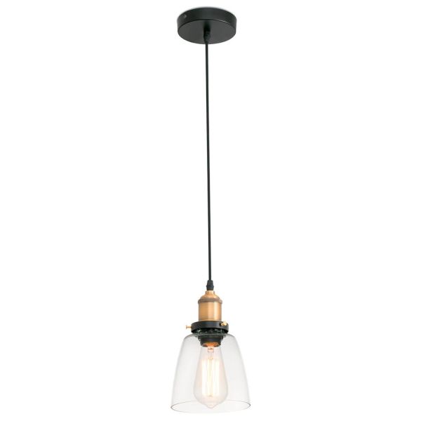 Lampa wisząca Faro 65080 LIZ Transparent pendant lamp