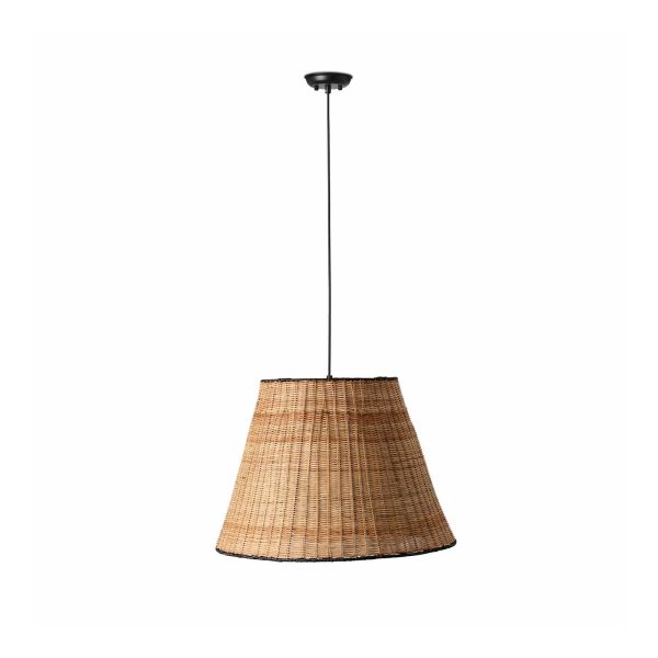 Підвісний світильник Faro 65134-72 SUMBA Black/rattan pendant lamp